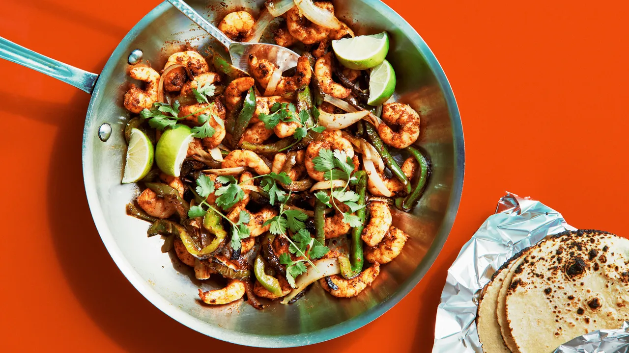 Recette facile de fajitas aux crevettes